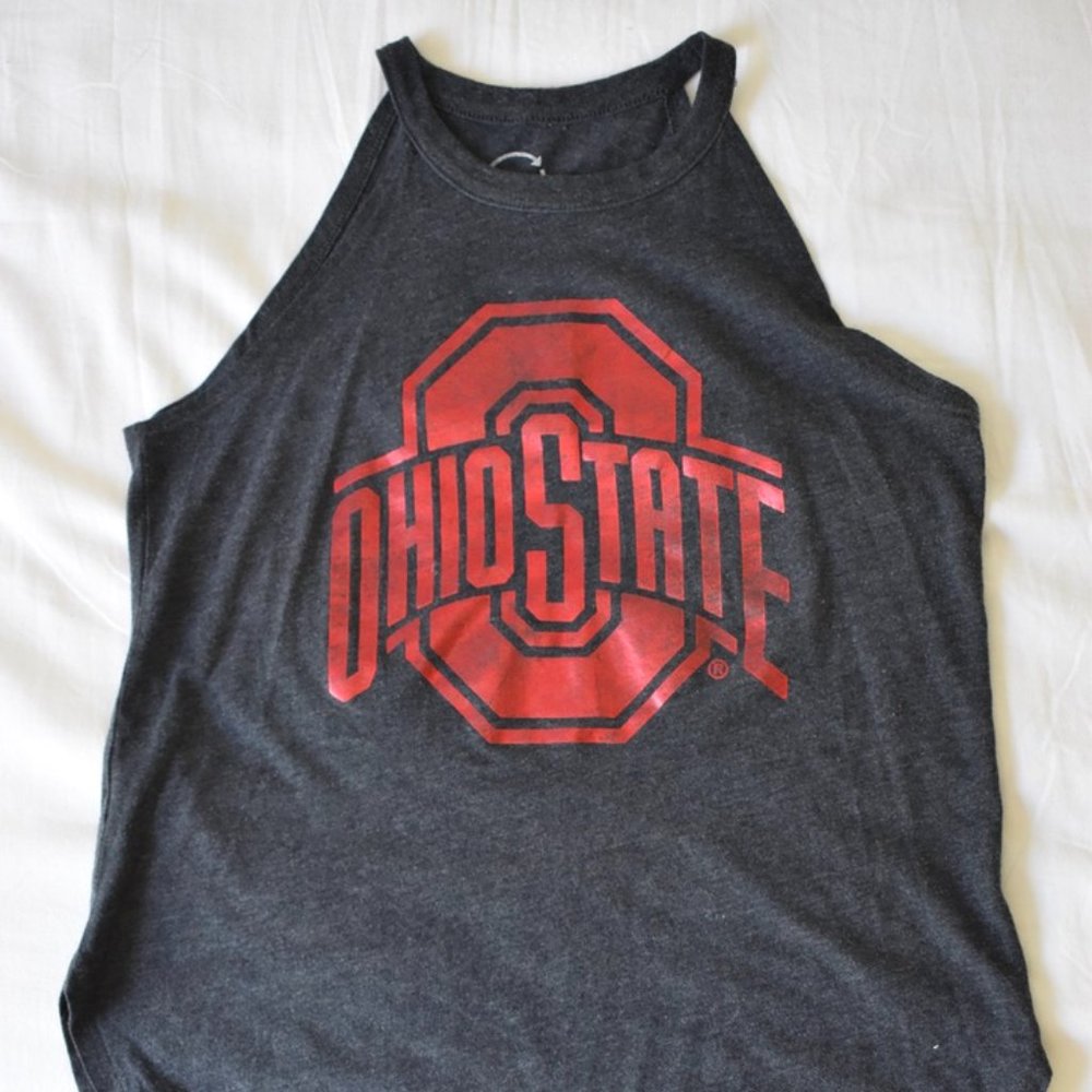 Grey Ohio State Tank Top